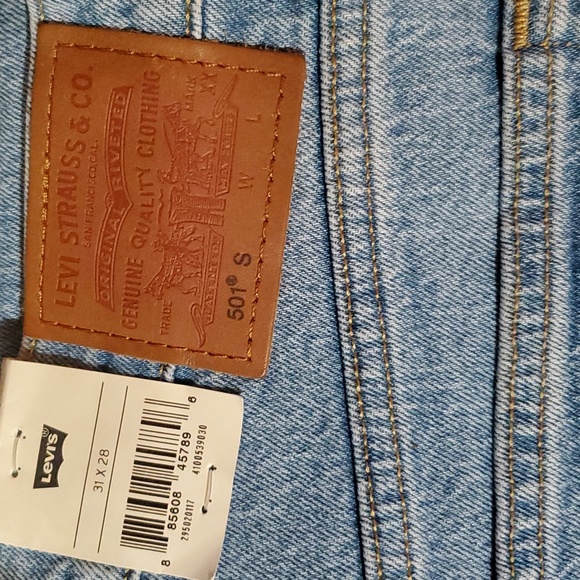 🔥NWT Levis 501 High Rise Skinny Jeans size 31×28 Tango - Picture 7 of 15